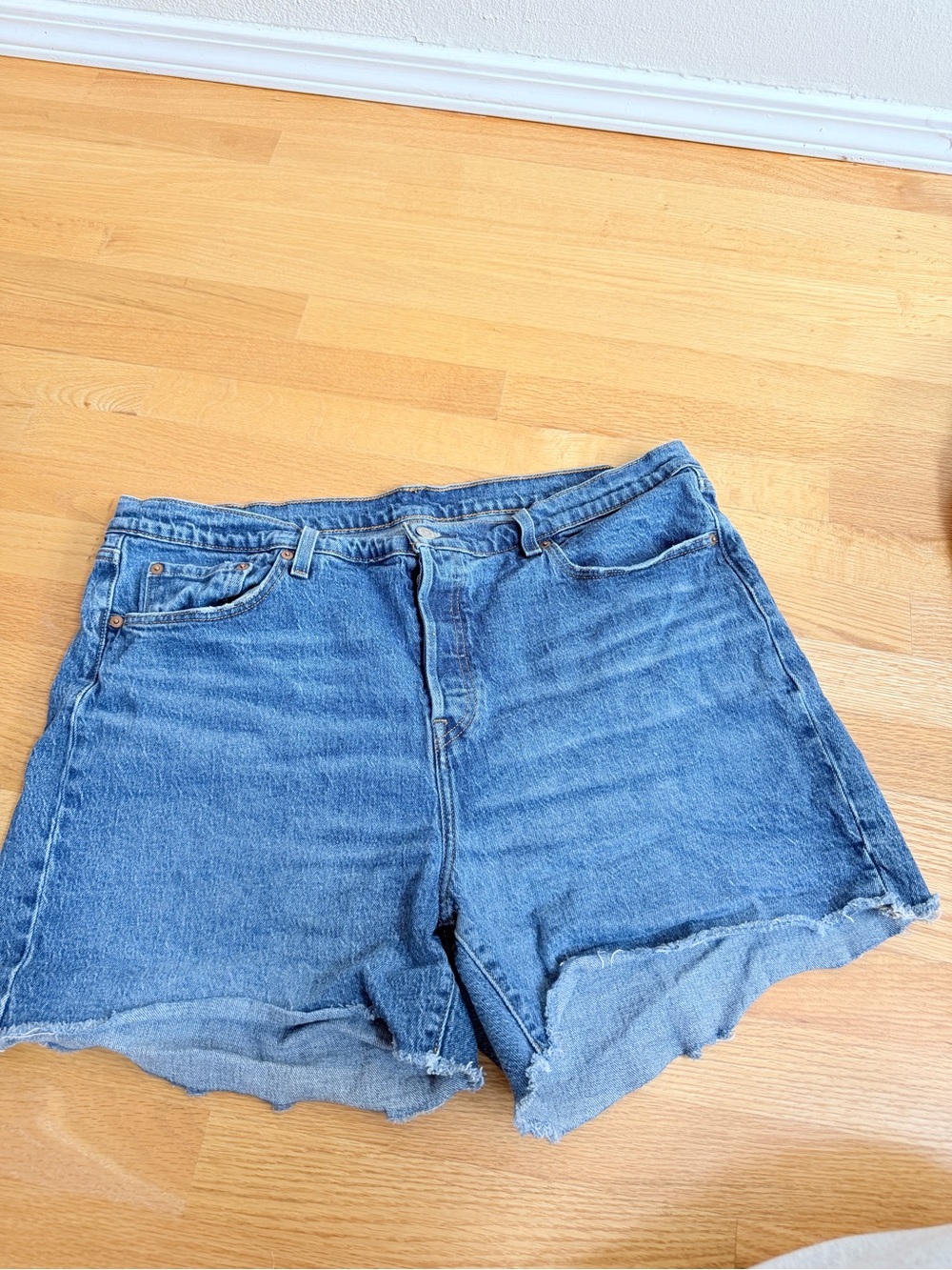 Plus Size Levi’s High Waisted Denim Shorts